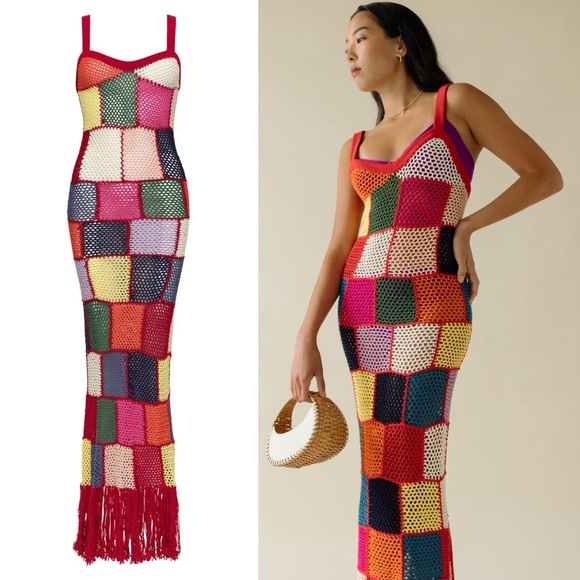 Carolina K Vera Hand Crochet Dress Size XS - Picture 6 of 15